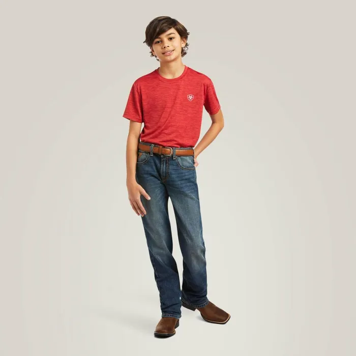 Charger Vertical Flag Tee Scooter Kids Ariat TShirts and Polos Charger Vertical Flag Tee Scooter Kids Ariat TShirts and Polos