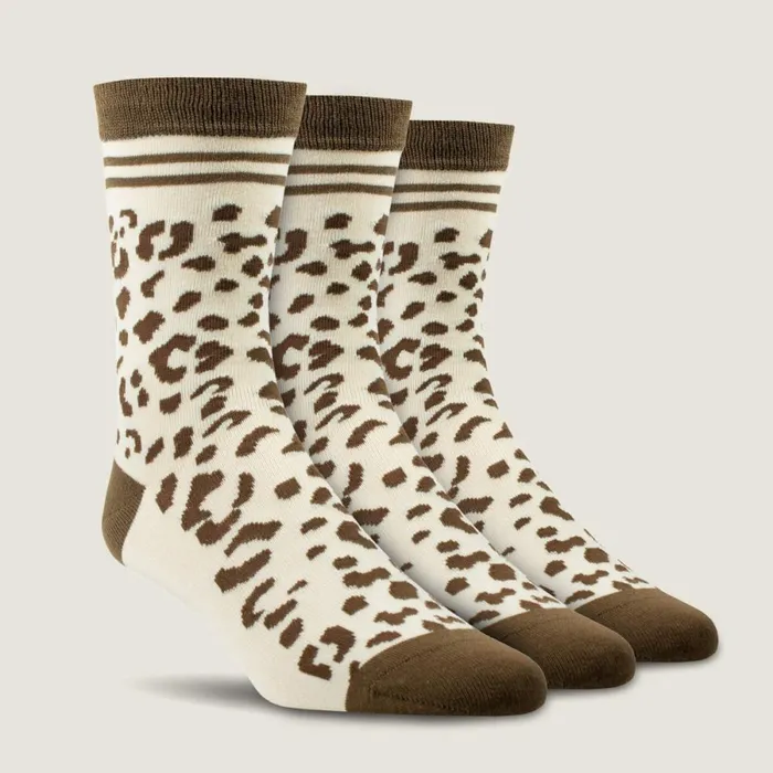 Charm Crew Socks Leopard Camo Women Ariat Socks