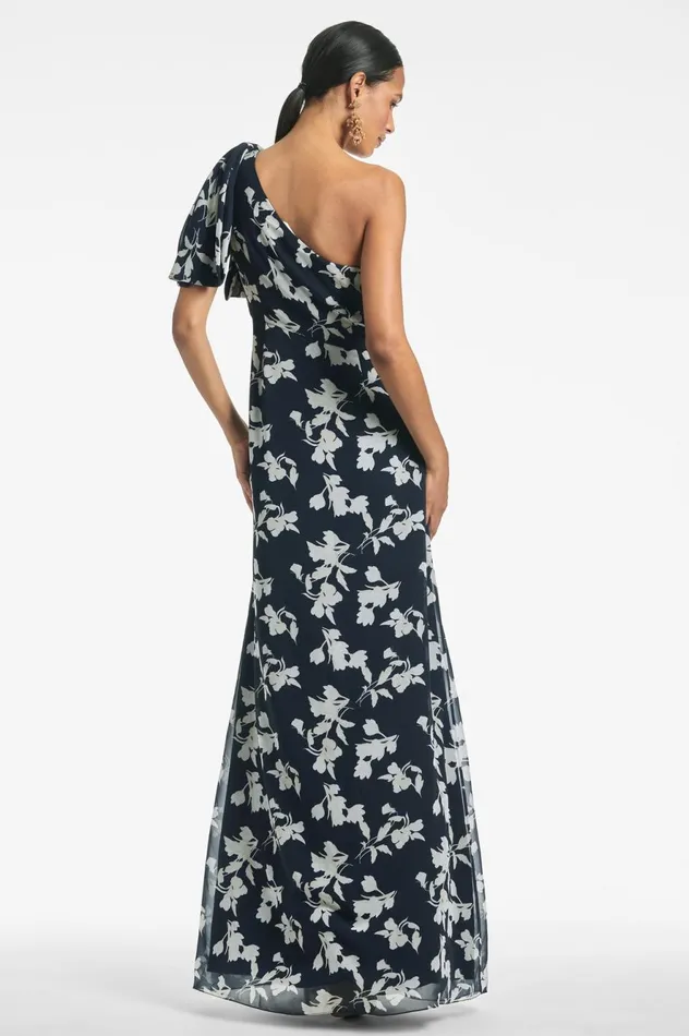 Chelsea Gown 8211 Navy Venetia Petal Women Sachin and Babi Formal