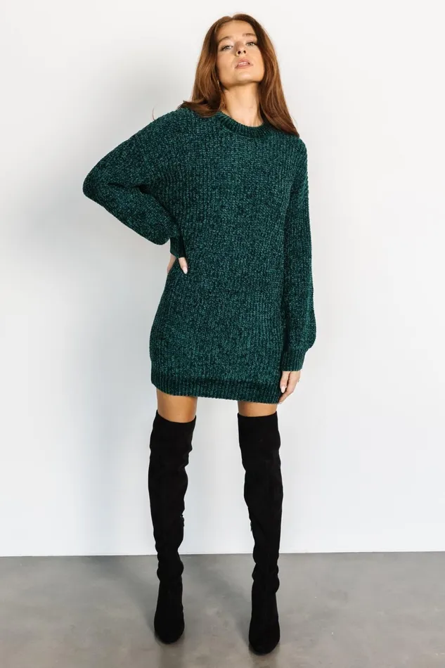 Christa Sweater Dress Emerald Women Baltic Born Short Dresses