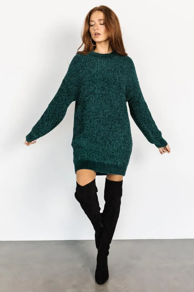 Christa Sweater Dress Emerald Women Baltic Born Short Dresses Christa Sweater Dress Emerald Women Baltic Born Short Dresses