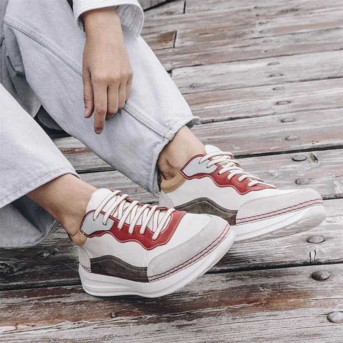 Chunky Trainers Women Moda In Pelle Shoon Sh Dines Multi Leather