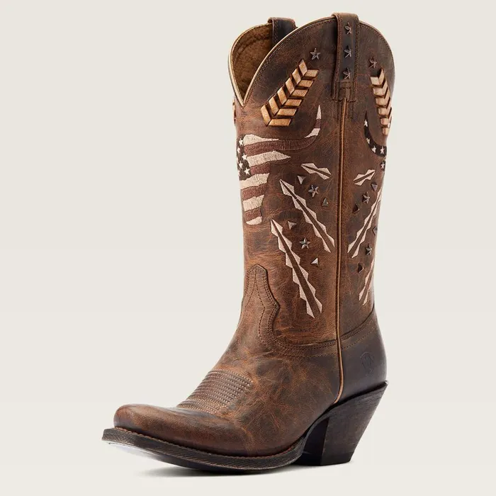 Circuit Americana Western Boot Rhino Tan Women Ariat Western Boots