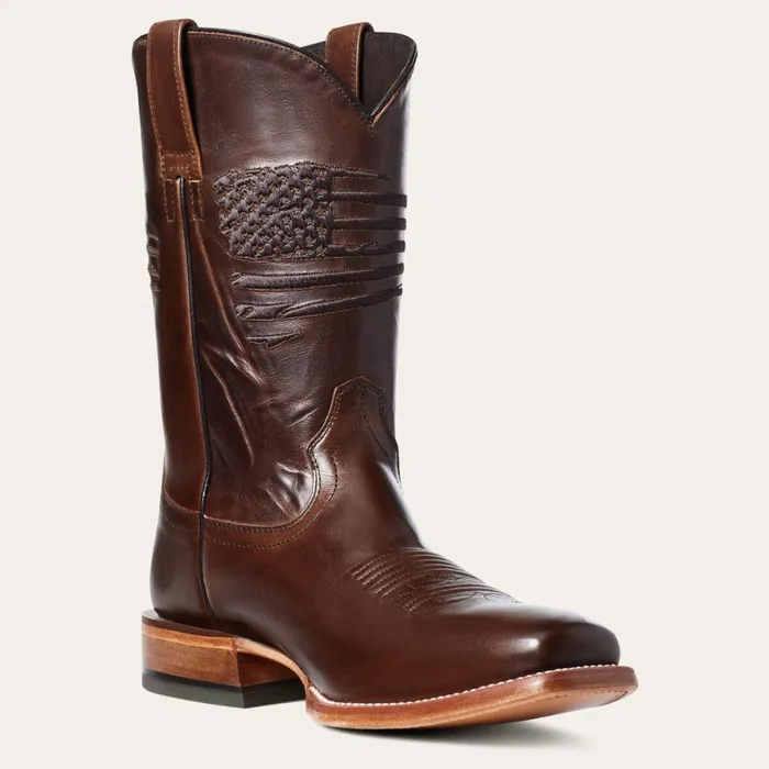 Circuit Patriot Square Toe Western Boot Bar Top Brown Men Ariat Western Boots Circuit Patriot Square Toe Western Boot Bar Top Brown Men Ariat Western Boots