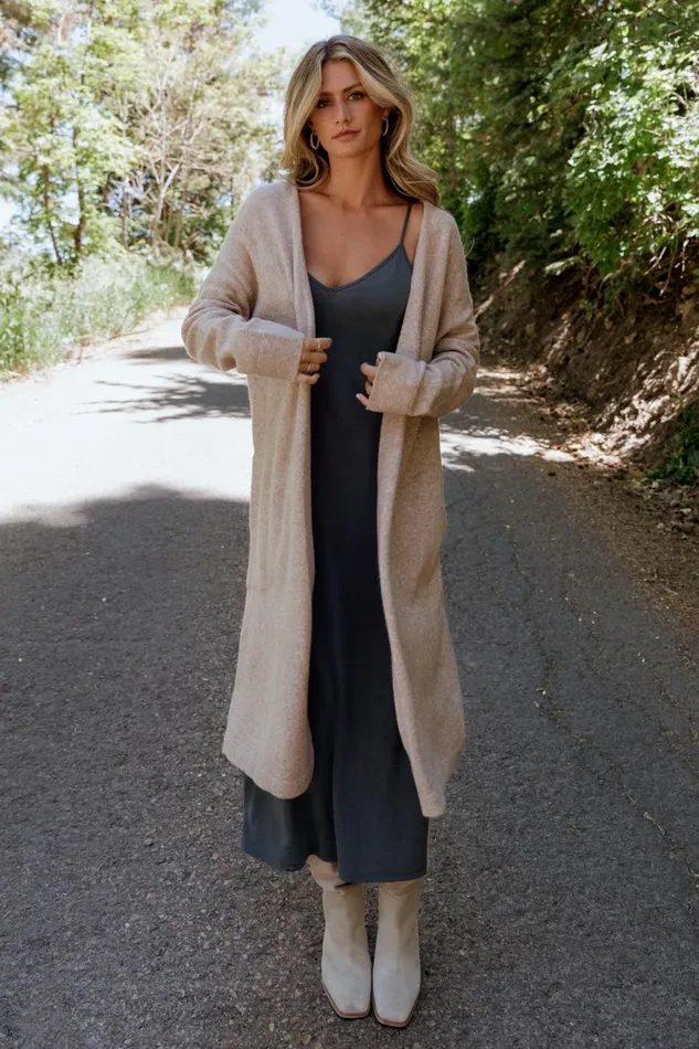 Claire Cardigan Taupe Women Baltic Born Cardigans