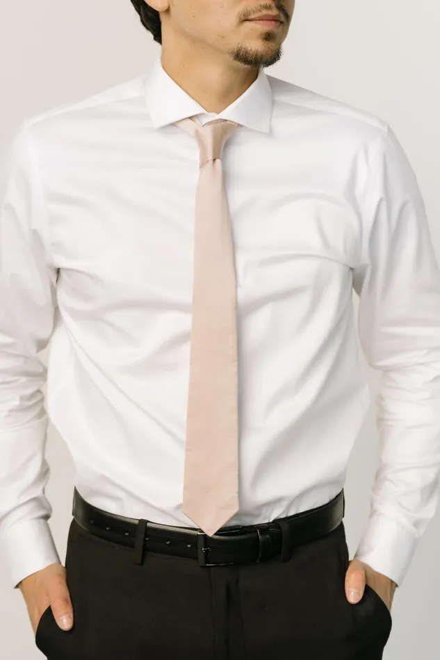 Classic Satin Tie Champagne Women Baltic Born Ties