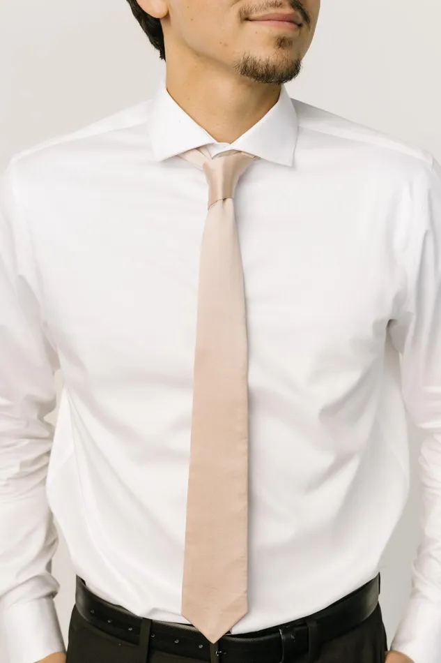 Classic Satin Tie Champagne Women Baltic Born Ties