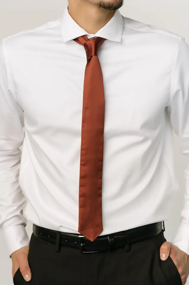 Classic Satin Tie Cinnamon Women Baltic Born Ties