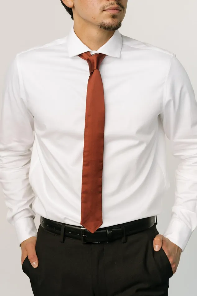 Classic Satin Tie Cinnamon Women Baltic Born Ties