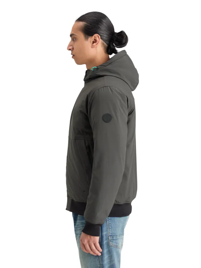 CLASSIC STRETCH HOODED SOFTSHELL Vinyl Men Scotch and Soda Jackets and Coats CLASSIC STRETCH HOODED SOFTSHELL Vinyl Men Scotch and Soda Jackets and Coats