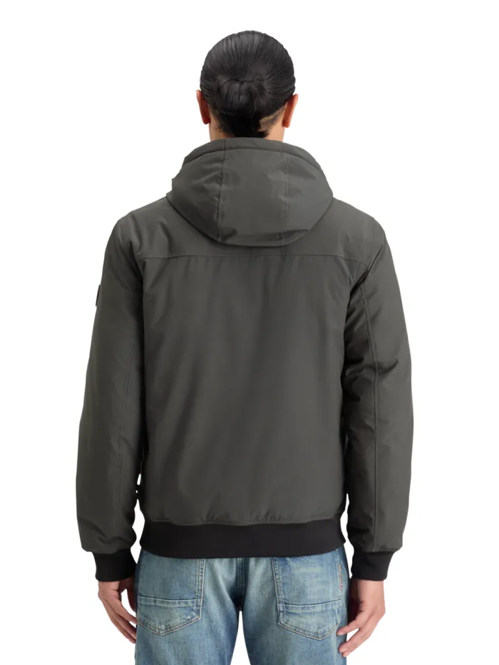 CLASSIC STRETCH HOODED SOFTSHELL Vinyl Men Scotch and Soda Jackets and Coats CLASSIC STRETCH HOODED SOFTSHELL Vinyl Men Scotch and Soda Jackets and Coats