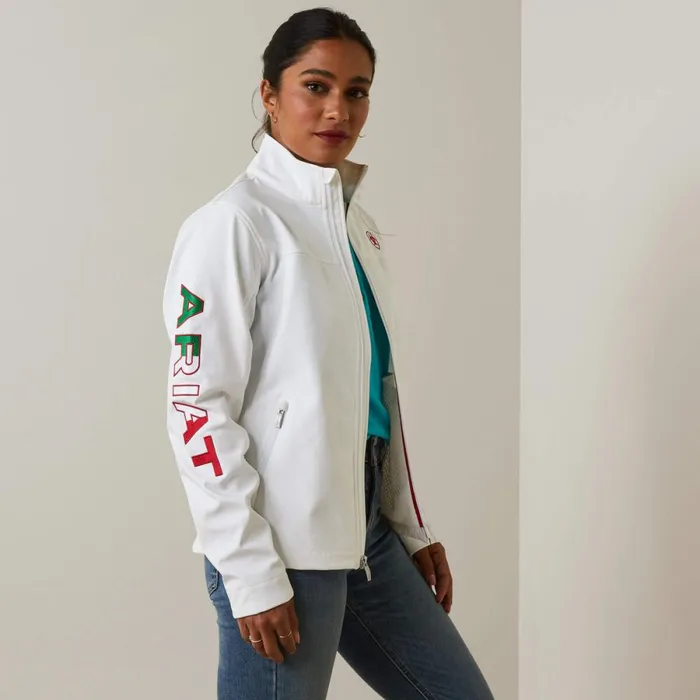 Classic Team Softshell MEXICO Jacket White Women Ariat Jackets and Vests