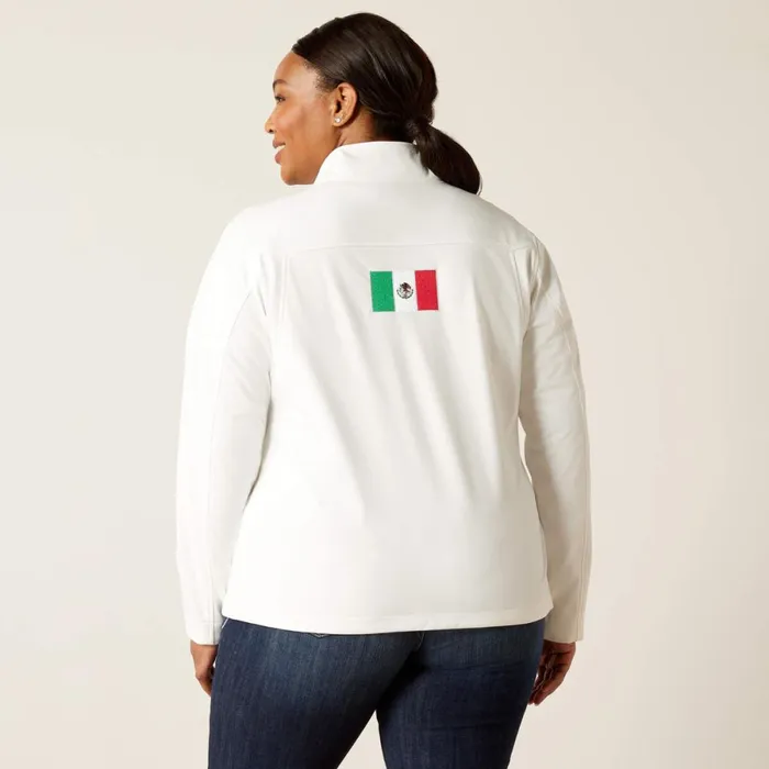 Classic Team Softshell MEXICO Jacket White Women Ariat Jackets and Vests Classic Team Softshell MEXICO Jacket White Women Ariat Jackets and Vests
