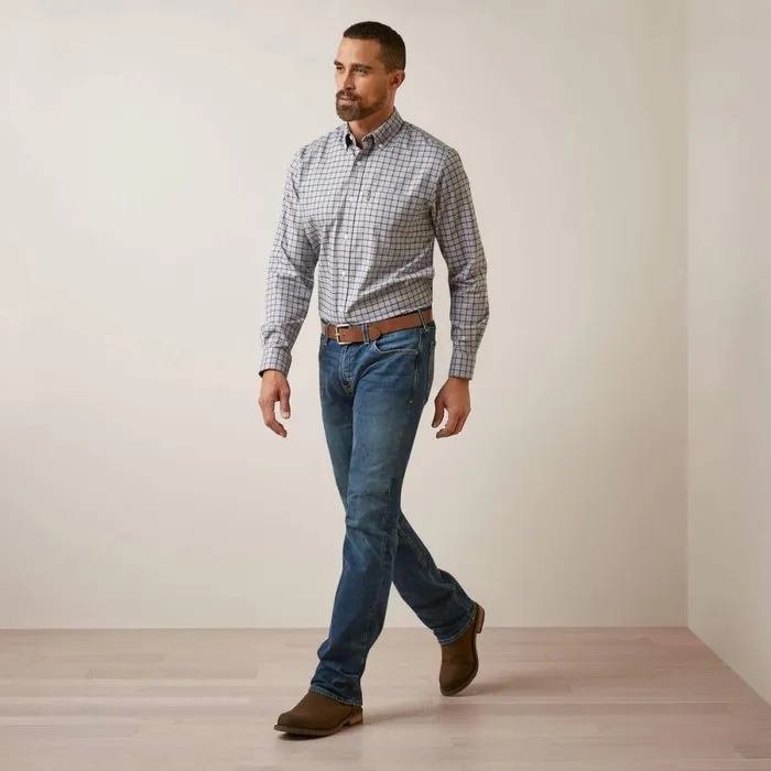 Clement Shirt Grey Check Men Ariat Button Down Shirts Clement Shirt Grey Check Men Ariat Button Down Shirts