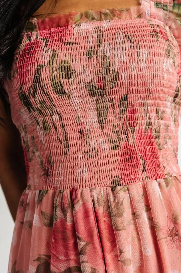 Clementine Tulle Midi Dress Pink Rose Floral Women Baltic Born Tulle Styles Clementine Tulle Midi Dress Pink Rose Floral Women Baltic Born Tulle Styles