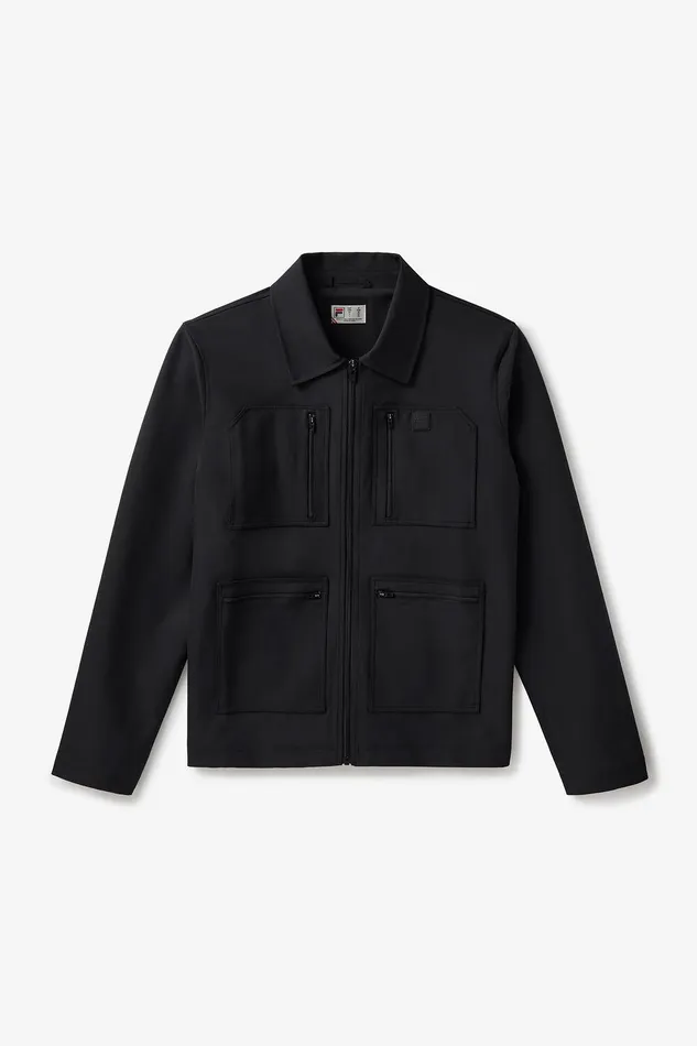 Coats and Jackets Men Fila 4 Pocket Tour Jacket 001 Black
