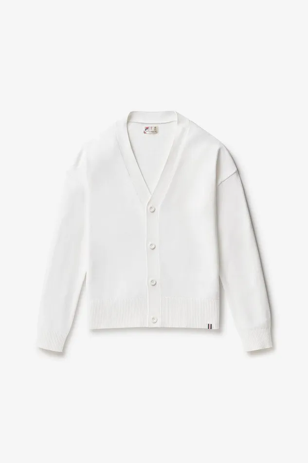 Coats and Jackets Men Fila Baseline Cardigan 100 White