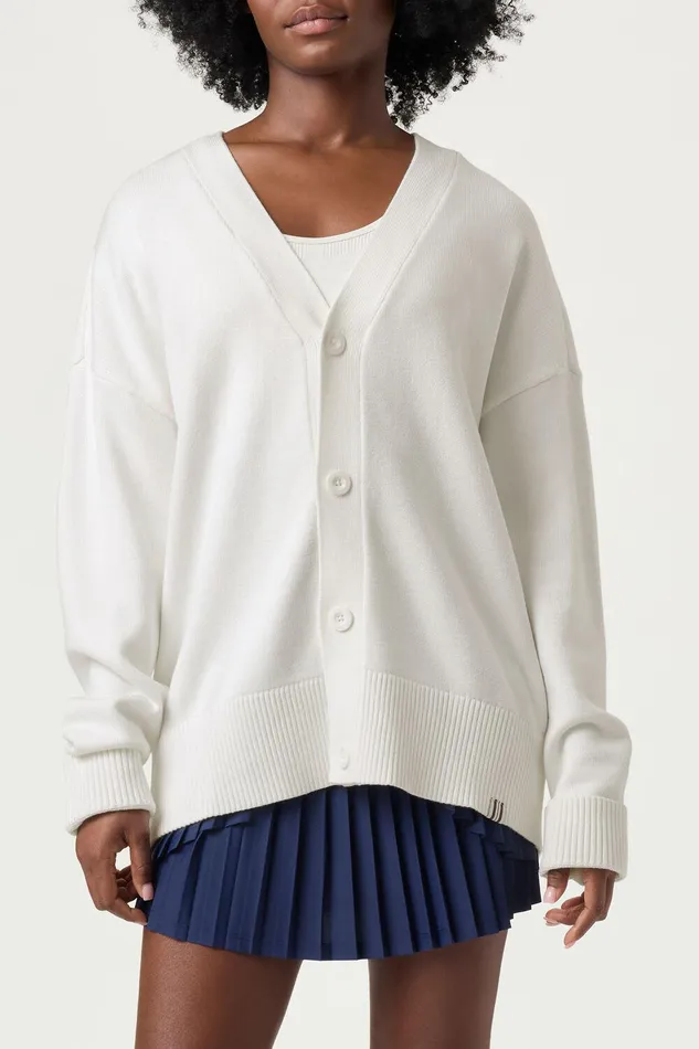 Coats and Jackets Men Fila Baseline Cardigan 100 White Coats and Jackets Men Fila Baseline Cardigan 100 White