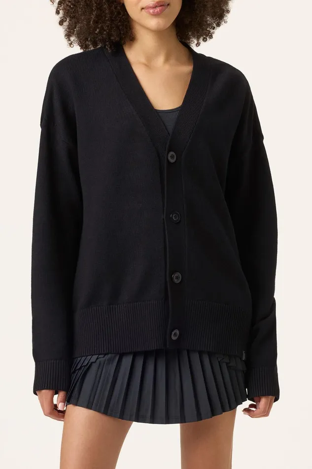 Coats and Jackets Women Fila Baseline Cardigan 001 Black Coats and Jackets Women Fila Baseline Cardigan 001 Black