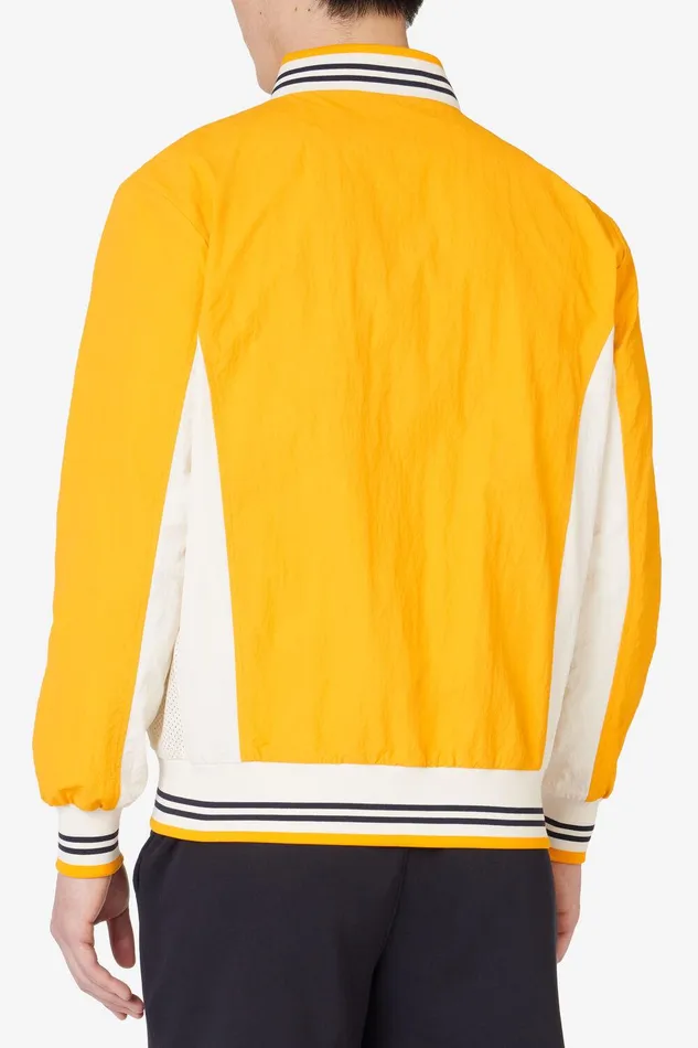 Coats and Jackets Women Fila Crinkled Settanta Jacket 720 Yellow White