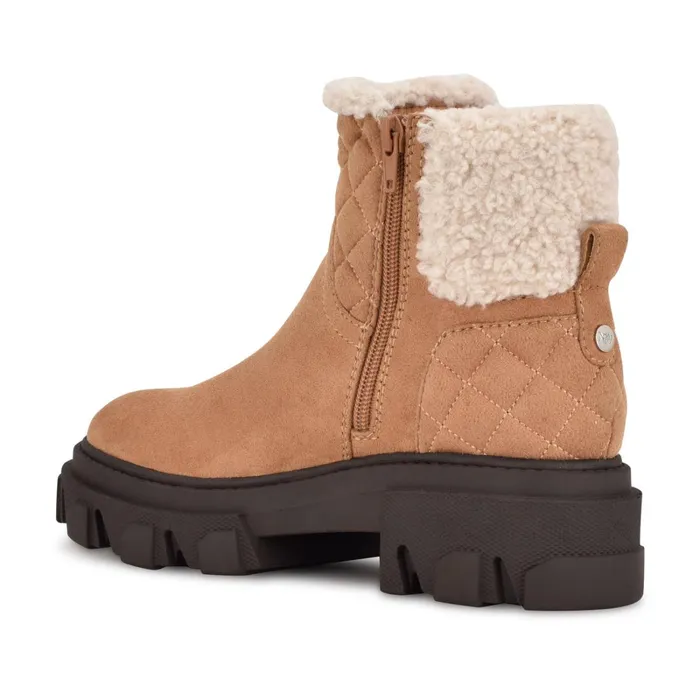 Colbee Lug Sole Booties Cognac Women Nine West Boots and Booties Colbee Lug Sole Booties Cognac Women Nine West Boots and Booties