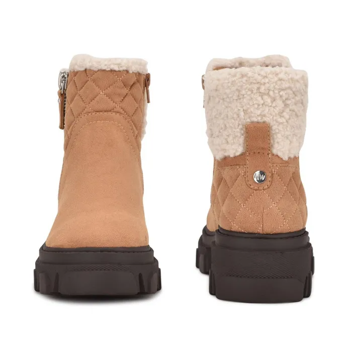 Colbee Lug Sole Booties Cognac Women Nine West Boots and Booties Colbee Lug Sole Booties Cognac Women Nine West Boots and Booties