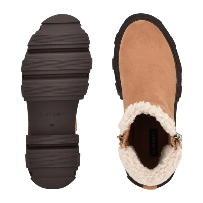 Colbee Lug Sole Booties Cognac Women Nine West Boots and Booties Colbee Lug Sole Booties Cognac Women Nine West Boots and Booties