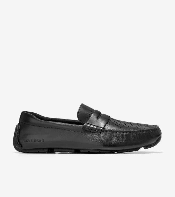Cole Haan Loafers and Drivers Men Men039s Grand Laser Penny Driver Black