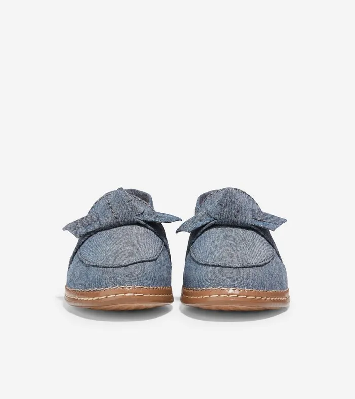 Cole Haan Loafers and Drivers Women Women039s Cloudfeel AllDay Bow Loafer Blue Cole Haan Loafers and Drivers Women Women039s Cloudfeel AllDay Bow Loafer Blue