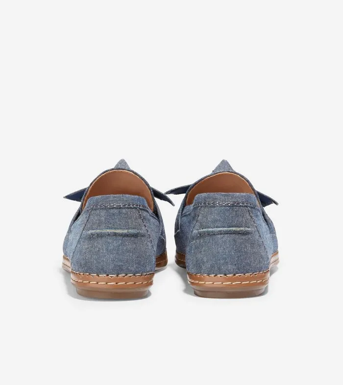 Cole Haan Loafers and Drivers Women Women039s Cloudfeel AllDay Bow Loafer Blue Cole Haan Loafers and Drivers Women Women039s Cloudfeel AllDay Bow Loafer Blue