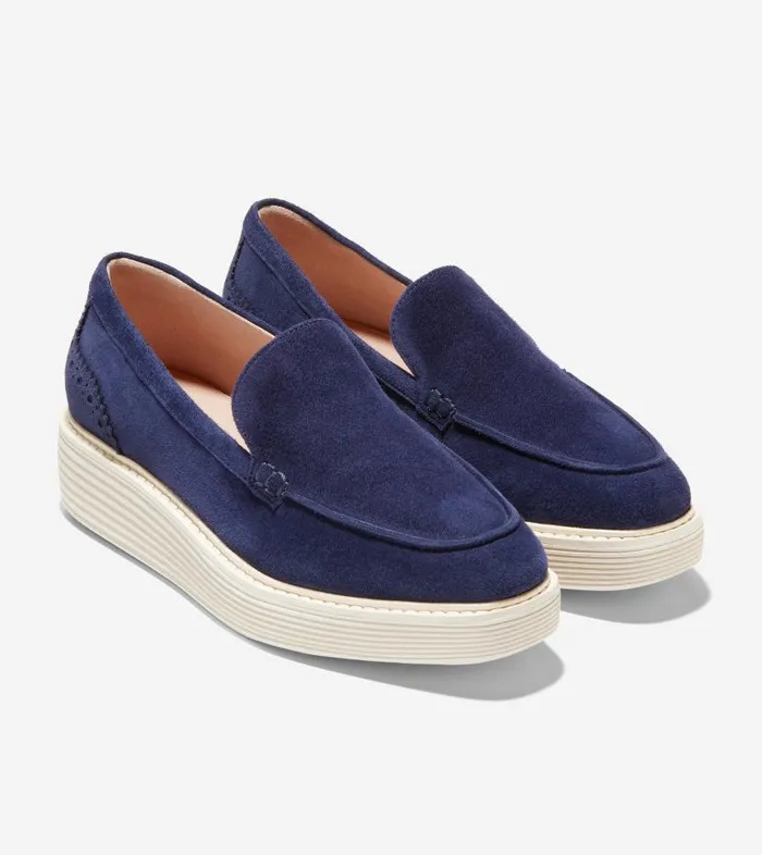 Cole Haan Loafers and Drivers Women Women039s riginalGrand Platform Venetian Loafer Blue Cole Haan Loafers and Drivers Women Women039s riginalGrand Platform Venetian Loafer Blue