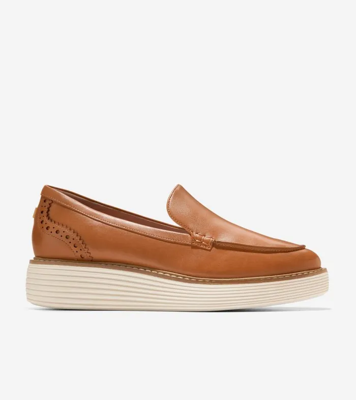 Cole Haan Loafers and Drivers Women Women039s riginalGrand Platform Venetian Loafer Brown