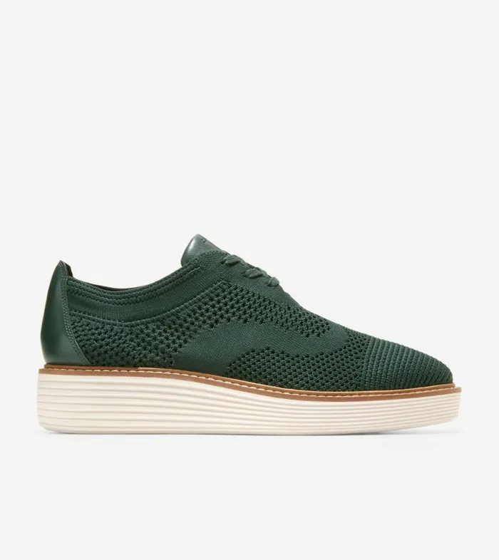 Cole Haan Oxfords Women Women039s riginalGrand Platform Stitchlite Oxford Green