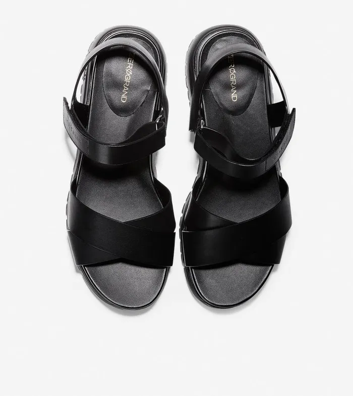Cole Haan Sandals Women Women039s ZERGRAND Crisscross Sandal Black Cole Haan Sandals Women Women039s ZERGRAND Crisscross Sandal Black