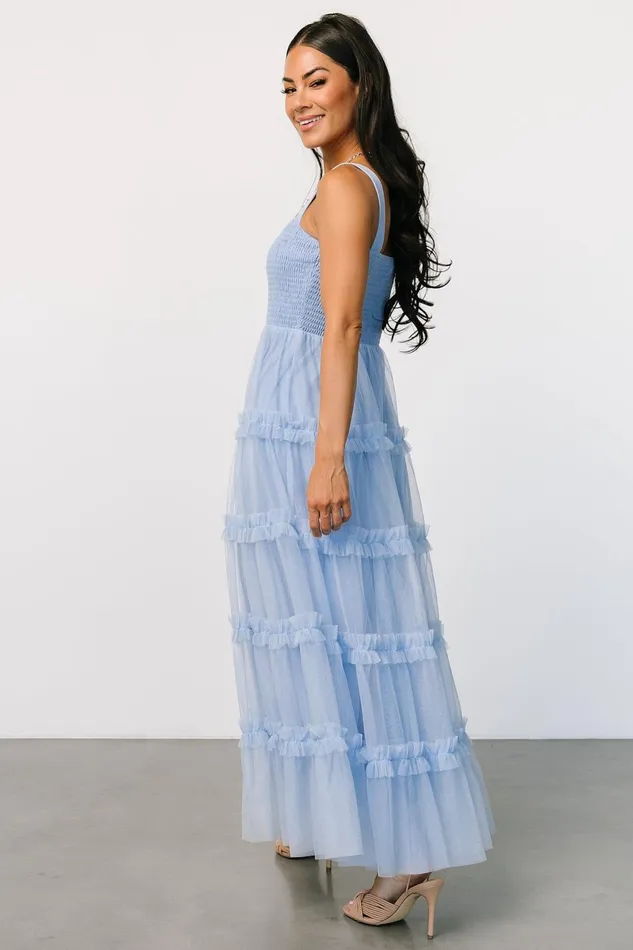 Constance Tulle Maxi Dress Light Blue Women Baltic Born Tulle Styles Constance Tulle Maxi Dress Light Blue Women Baltic Born Tulle Styles