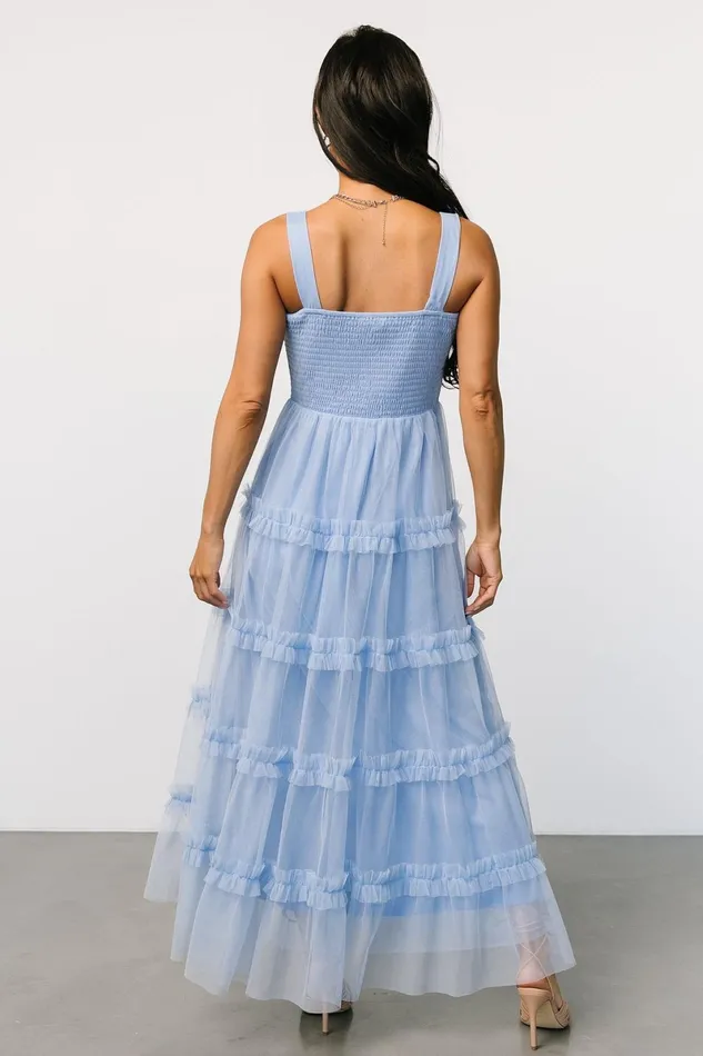 Constance Tulle Maxi Dress Light Blue Women Baltic Born Tulle Styles Constance Tulle Maxi Dress Light Blue Women Baltic Born Tulle Styles