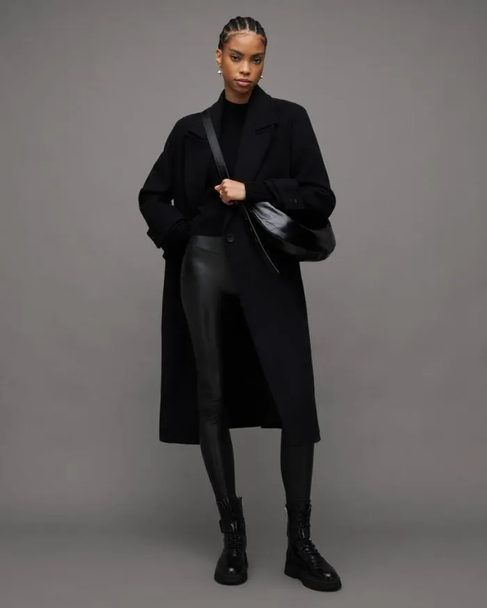 Cora HighRise Skinny Fit Faux Leggings Black Women AllSaints Pants and Leggings Cora HighRise Skinny Fit Faux Leggings Black Women AllSaints Pants and Leggings