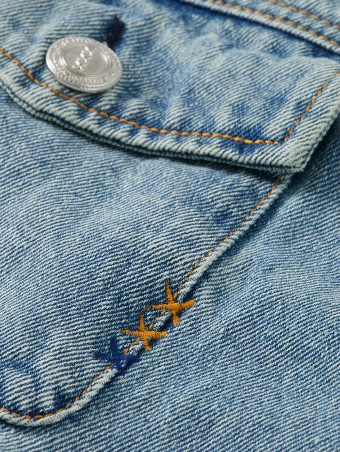 CORD COLLAR INDIGO TEDDY JACKET Washed Indigo Men Scotch and Soda Jackets and Coats CORD COLLAR INDIGO TEDDY JACKET Washed Indigo Men Scotch and Soda Jackets and Coats
