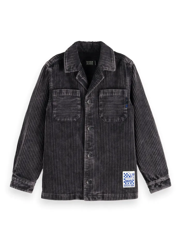 CORDUROY OVERSHIRT Charcoal Kids Scotch and Soda Shirts