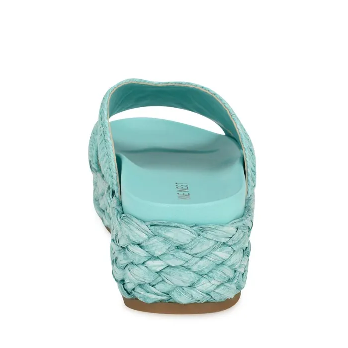 Corel Flatform Sandals Blue Women Nine West Low Heel Corel Flatform Sandals Blue Women Nine West Low Heel