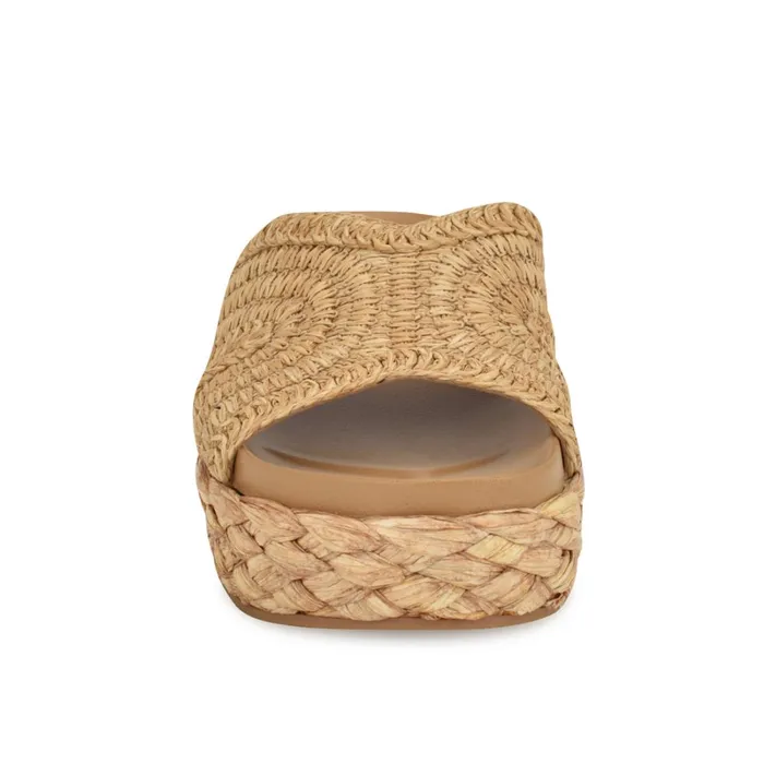 Corel Flatform Sandals Natural Women Nine West Casual