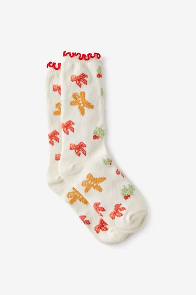 Cotton On AccessoriesandSlippers Novelty Lounge Sock Gingerbread 8211 Women