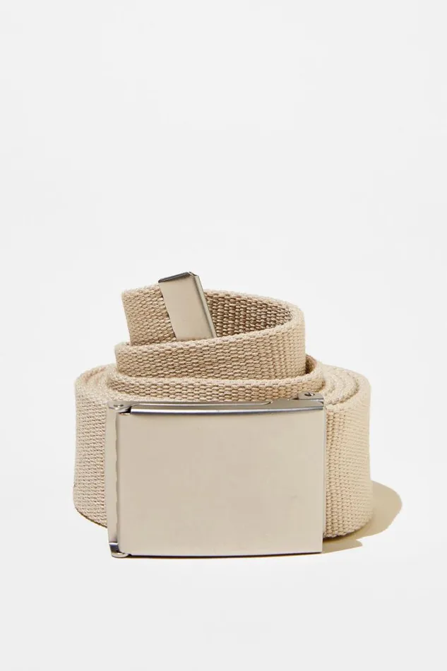 Cotton On Bags and Belts Clip Belt Ecrusilver 8211 Men