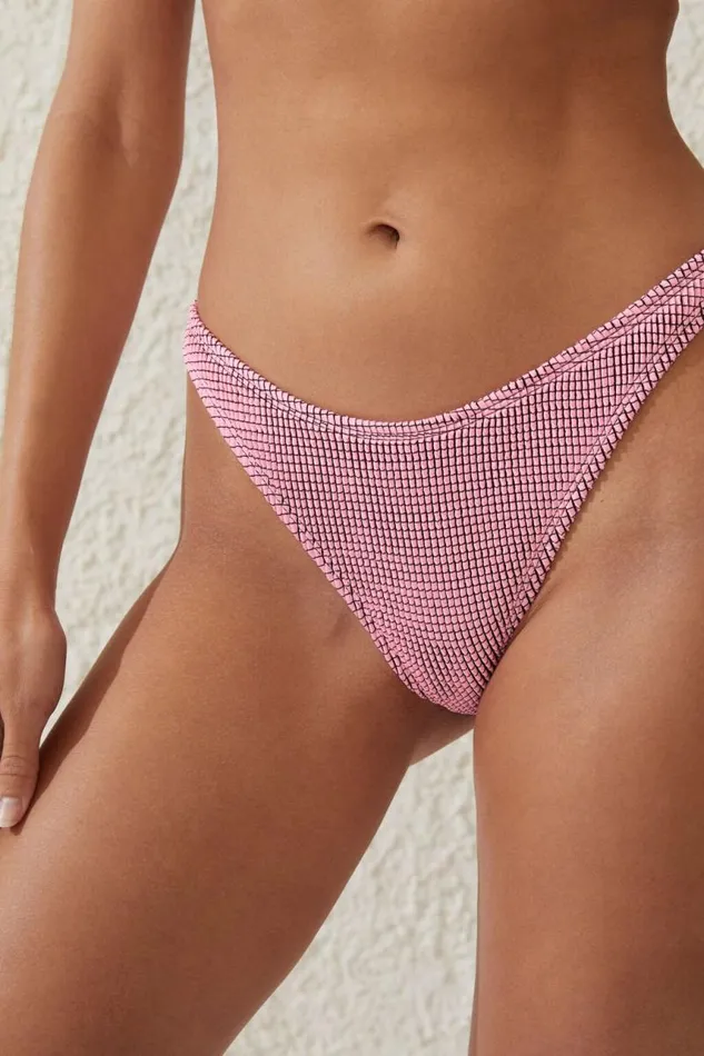 Cotton On Bikinis Refined High Side Thong Bikini Bottom Neon Crushblack Crinkle 8211 Women Cotton On Bikinis Refined High Side Thong Bikini Bottom Neon Crushblack Crinkle 8211 Women