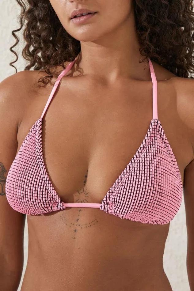 Cotton On Bikinis Slider Triangle Bikini Top Neon Crushblack Crinkle 8211 Women Cotton On Bikinis Slider Triangle Bikini Top Neon Crushblack Crinkle 8211 Women