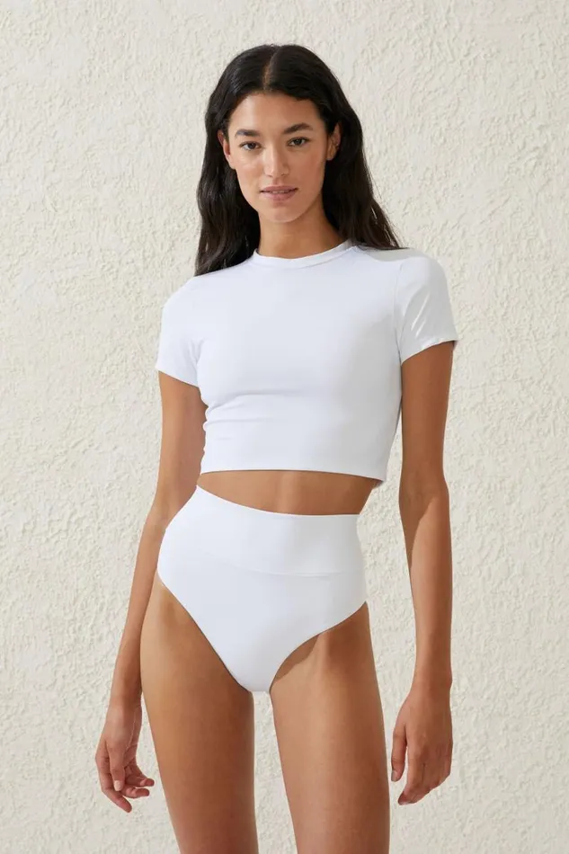 Cotton On Bikinis Smoothing High Waisted Cheeky Bikini Bottom White 8211 Women Cotton On Bikinis Smoothing High Waisted Cheeky Bikini Bottom White 8211 Women