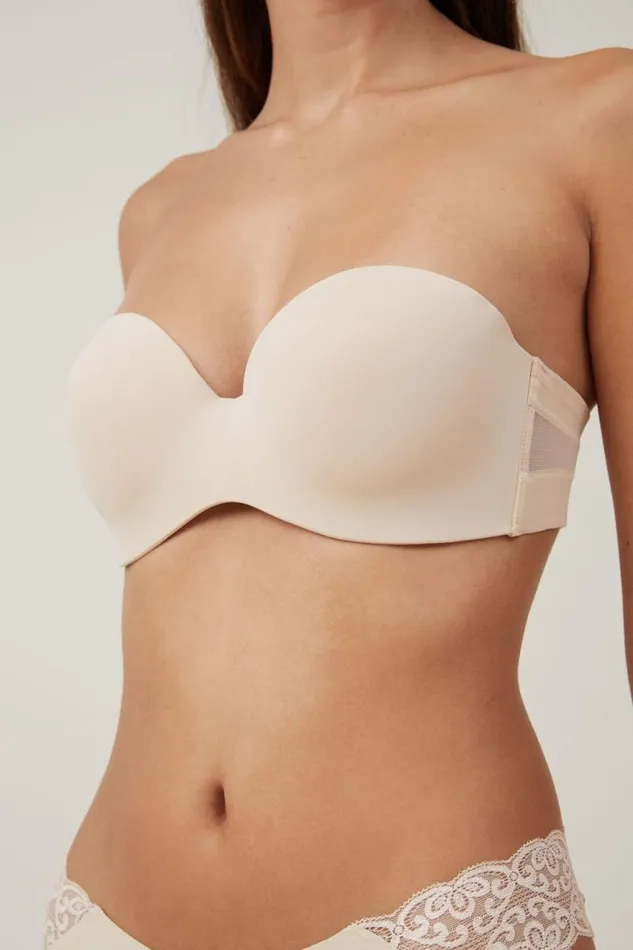 Cotton On Bras Everyday Strapless Lightly Lined TShirt Bra Frappe 8211 Women Cotton On Bras Everyday Strapless Lightly Lined TShirt Bra Frappe 8211 Women