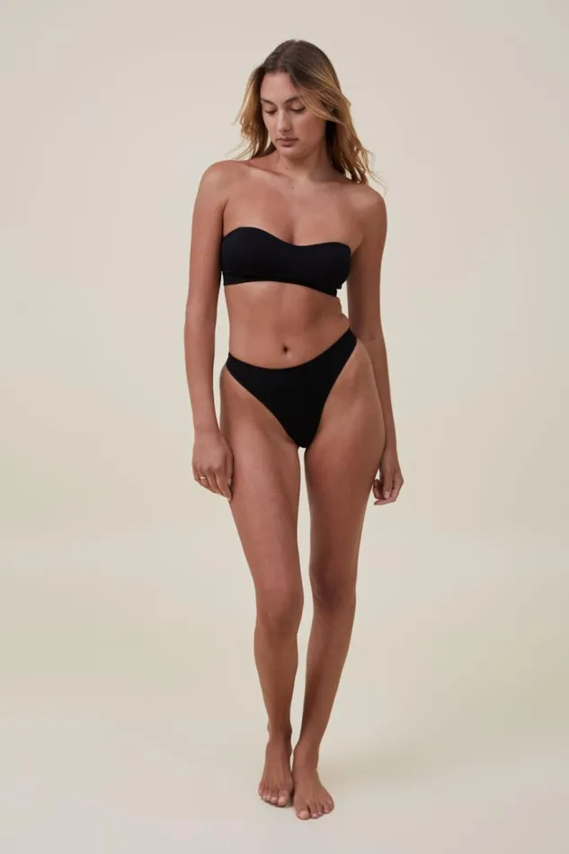 Cotton On Bras Seamless Sweetheart Padded Bandeau Black 8211 Women
