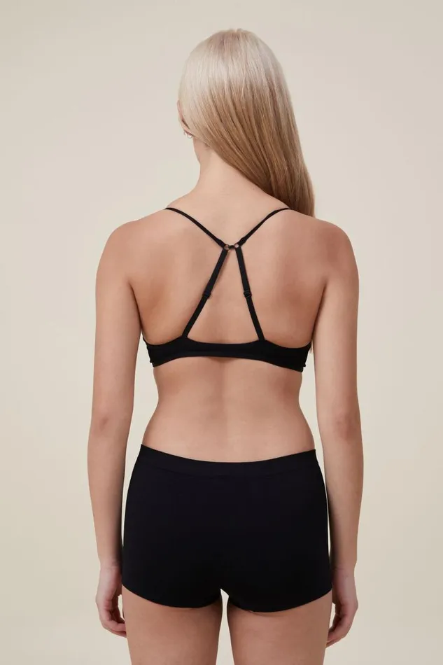Cotton On Bras Seamless Triangle Padded Bralette Black 8211 Women Cotton On Bras Seamless Triangle Padded Bralette Black 8211 Women