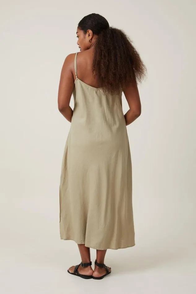 Cotton On Dresses Haven Slip Midi Dress Desert Sage 8211 Women